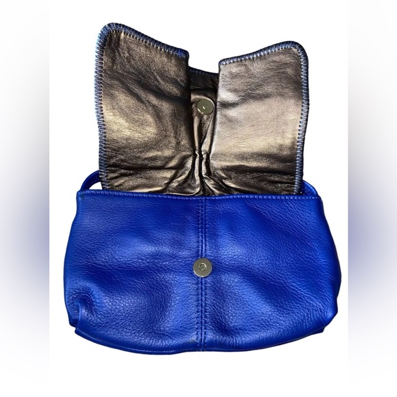 CHI Carlos Falchi Snakeskin Look-Leather CrossBody Purse Handbag VTG  W/Dust bag - Picture 4 of 10